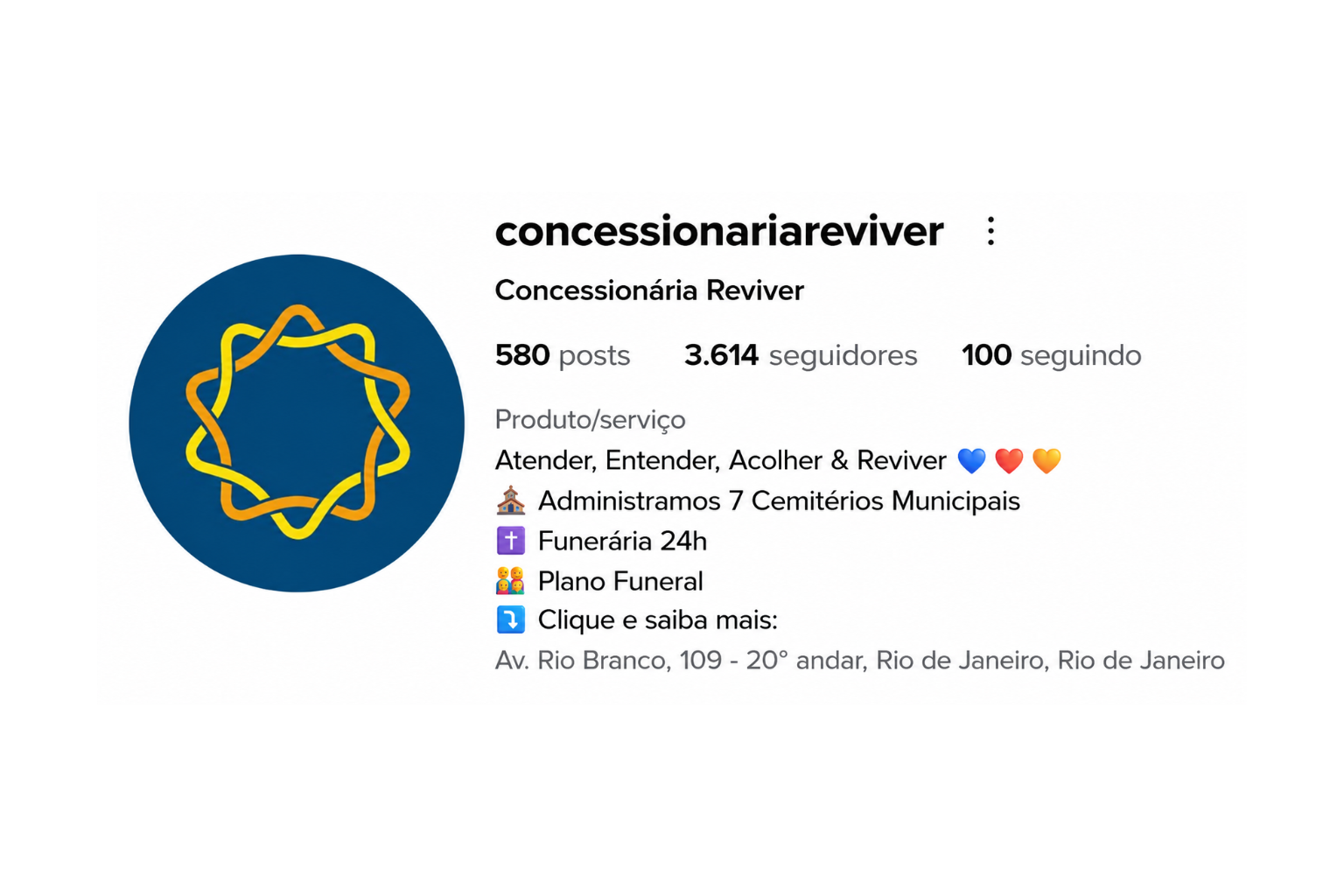 Logo Instagram Concessionária Reviver